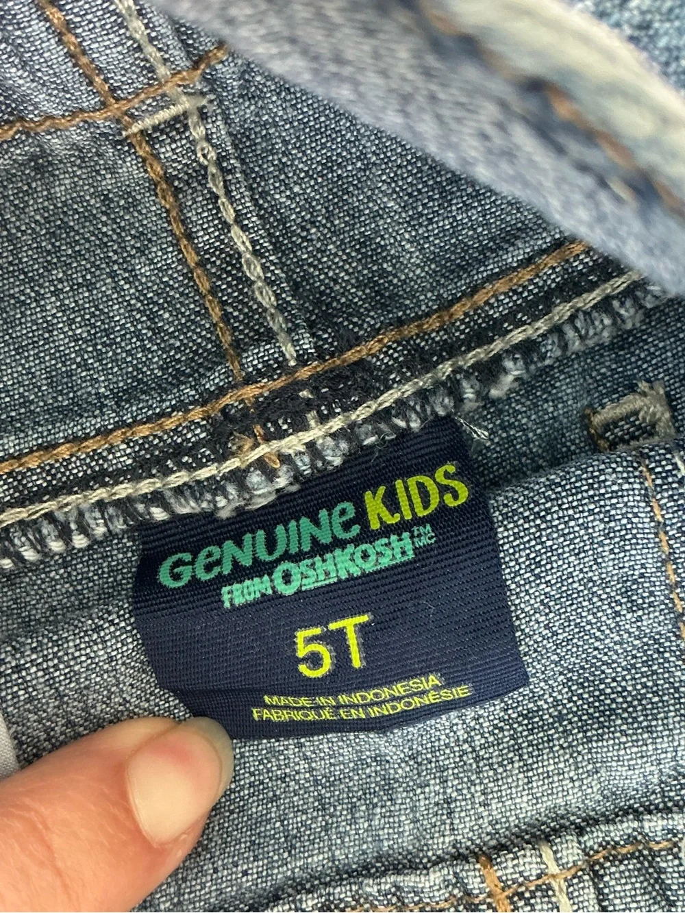 OshKosh B'gosh Unisex Overall Denim Overalls - Blue 5T